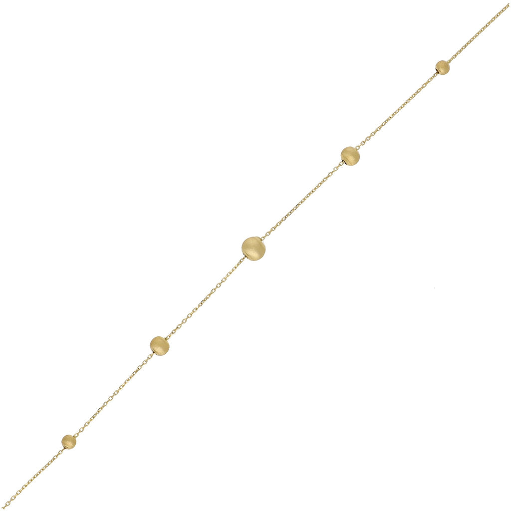 Collar Oro Amarillo Bolitas CO12895 - Joyería Rometsch