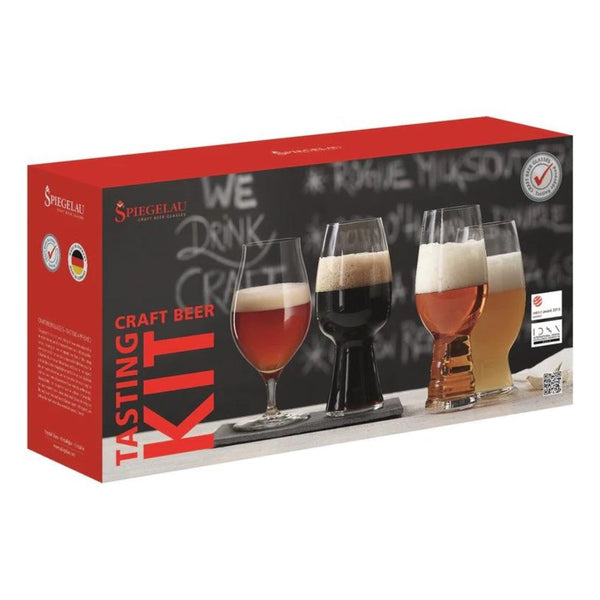 Kit Degustazione Birra Artigianale Spiegelau (4 Pezzi) – Cristallo, Trasparente, Design Approvato Da Esperti