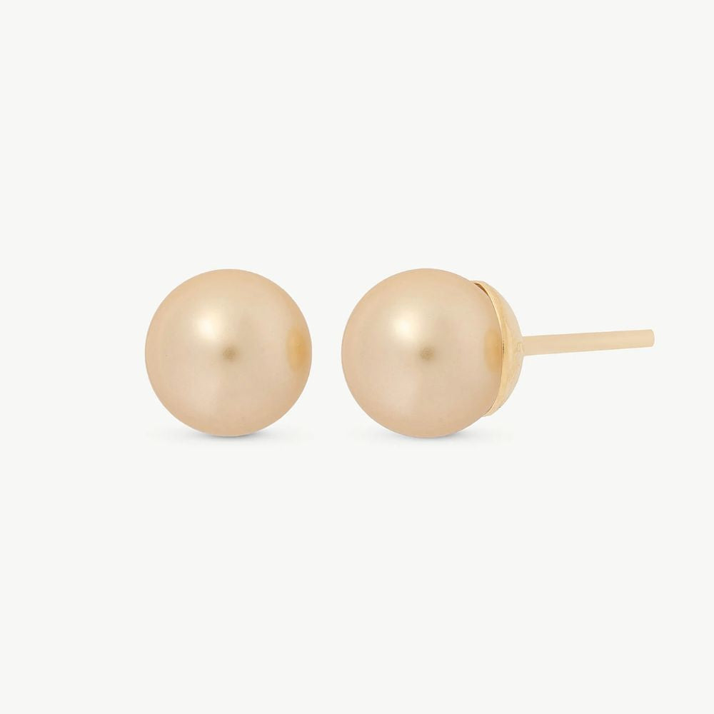 Aros Majorica Lyra Champagne 10mm