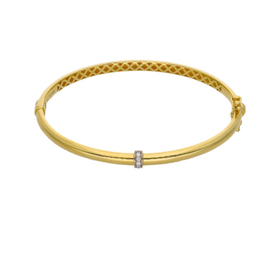 Esclava Oro Amarillo y Brillantes ES-14358