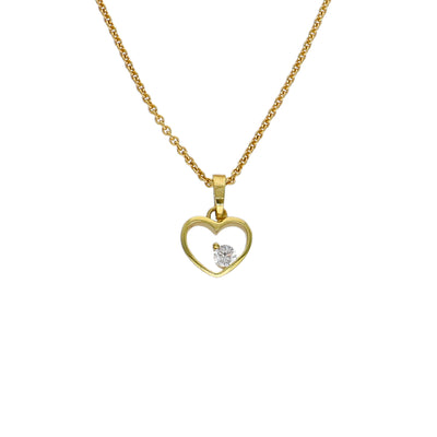 Collar Oro Amarillo 14kt Corazón P00501361070420