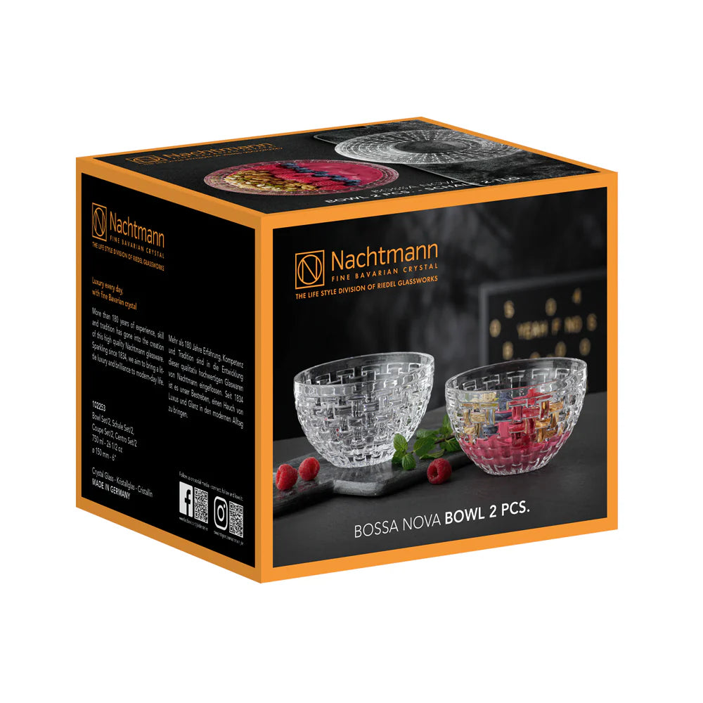 Set NACHTMANN 2 bowls Bossa Nova 15cms
