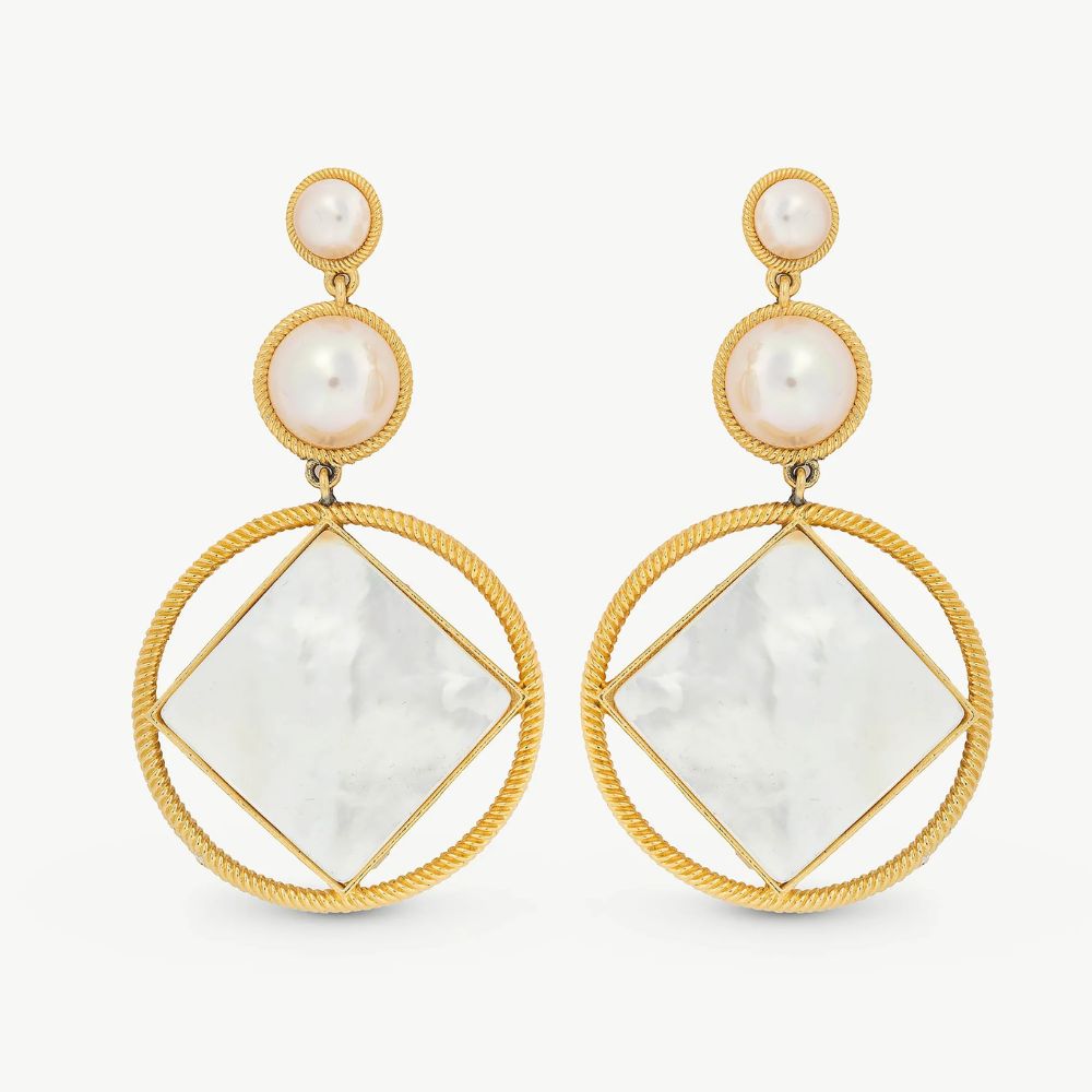 Aros MAJORICA Cuadrado