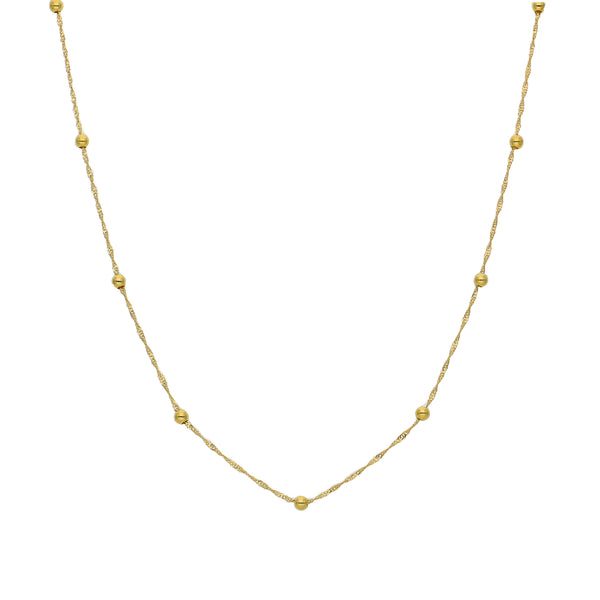 Collar Oro Amarillo 14kt Bolitas P0051812511457