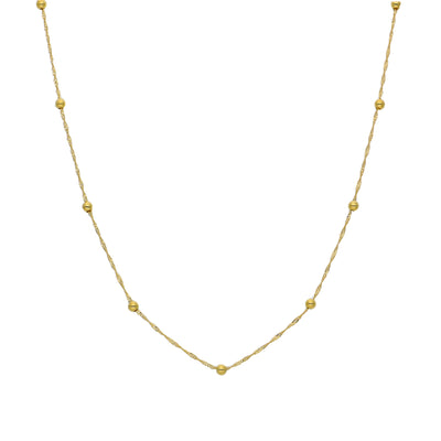 Collar Oro Amarillo 14kt Bolitas P0051812511457