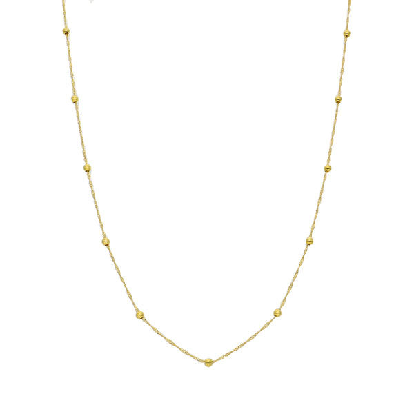 Collar Oro Amarillo 14kt Bolitas P0051812511457