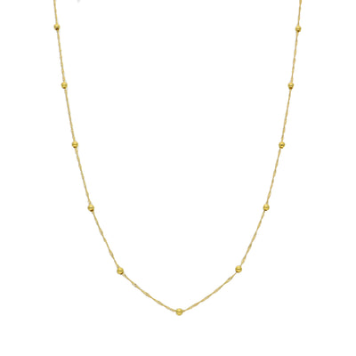 Collar Oro Amarillo 14kt Bolitas P0051812511457