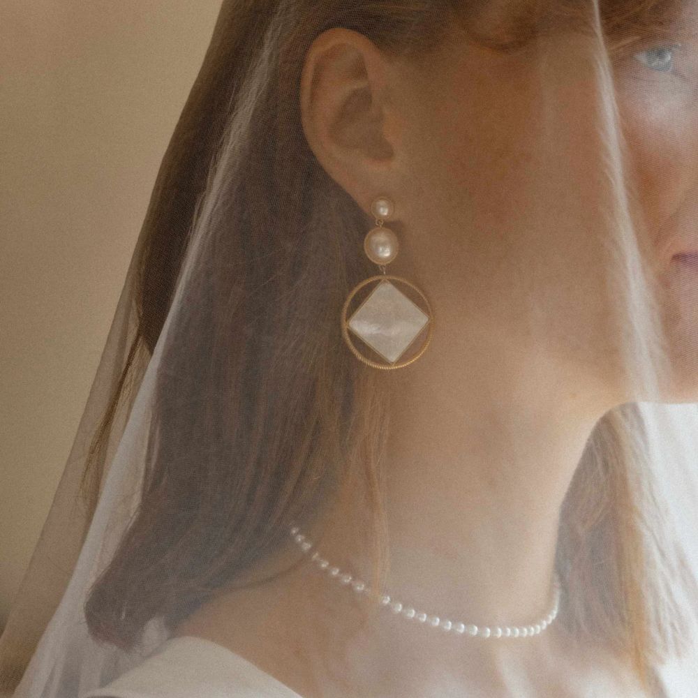 Aros MAJORICA Cuadrado