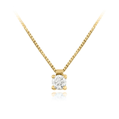 Collar Oro Amarillo y Brillante CO-14699