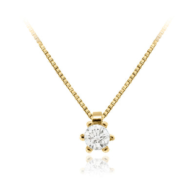 Collar Oro Amarillo y Brillante CO-14706