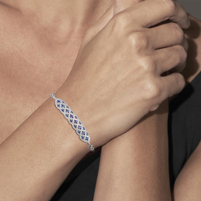 Pulsera ARTLINEA Plata y Circones Arabesque ZBR740