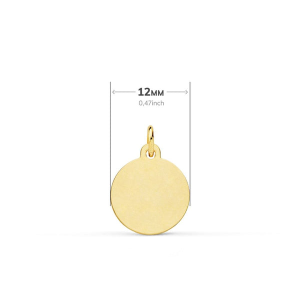 Medalla Oro Amarillo Corazón de Jesús ME12724