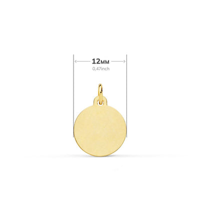 Medalla Oro Amarillo Corazón de Jesús ME12724