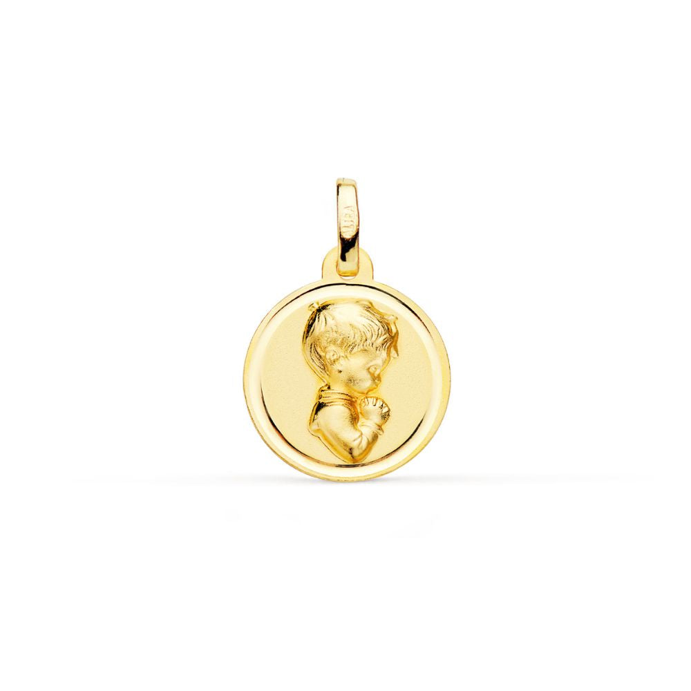 Medalla Oro Amarillo Niño de Comunión ME12728