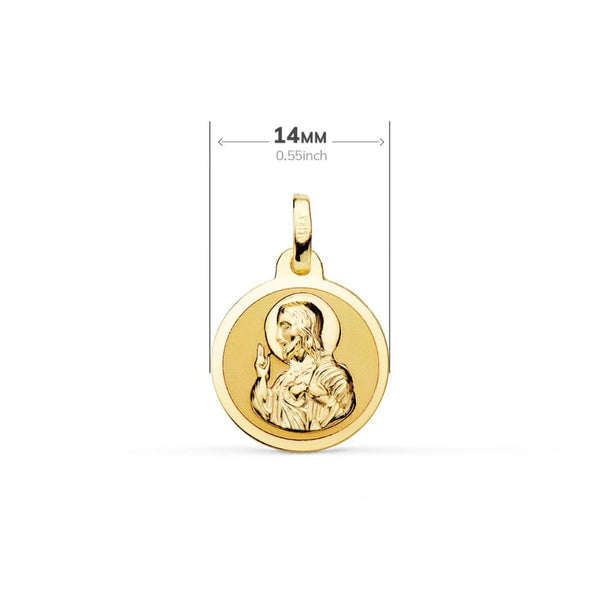 Medalla Oro Amarillo Escapulario ME12729