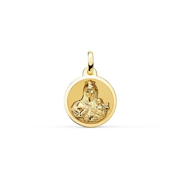 Medalla Oro Amarillo Escapulario ME12729