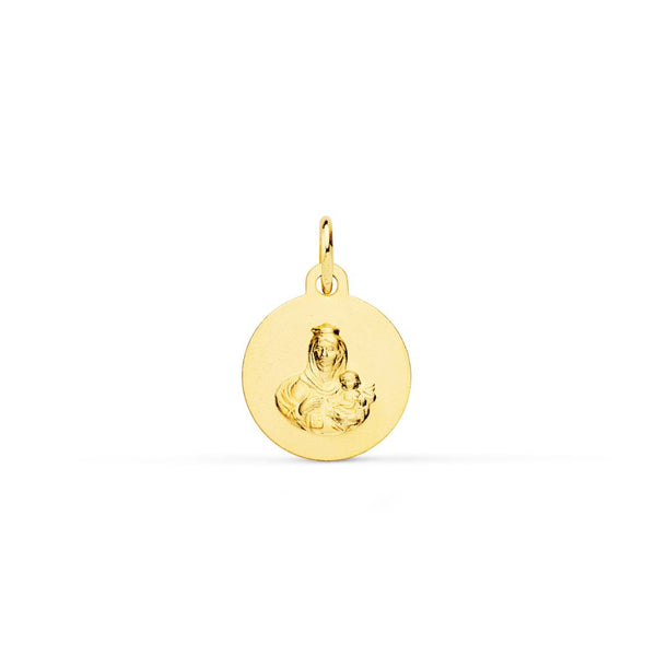 Medalla Oro Amarillo Escapulario ME12732