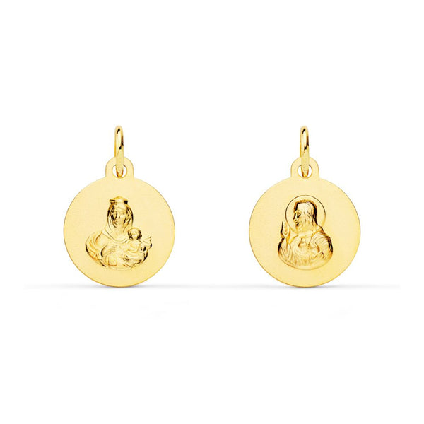 Medalla Oro Amarillo Escapulario ME12732