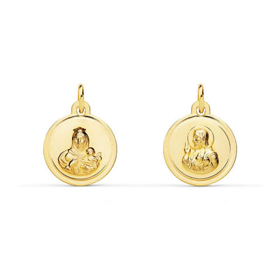 Medalla Oro Amarillo Escapulario ME12735