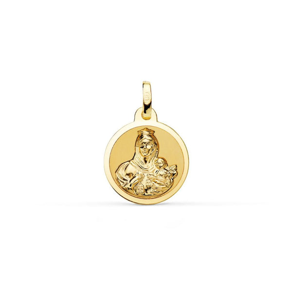 Medalla Oro Amarillo Escapulario ME12736