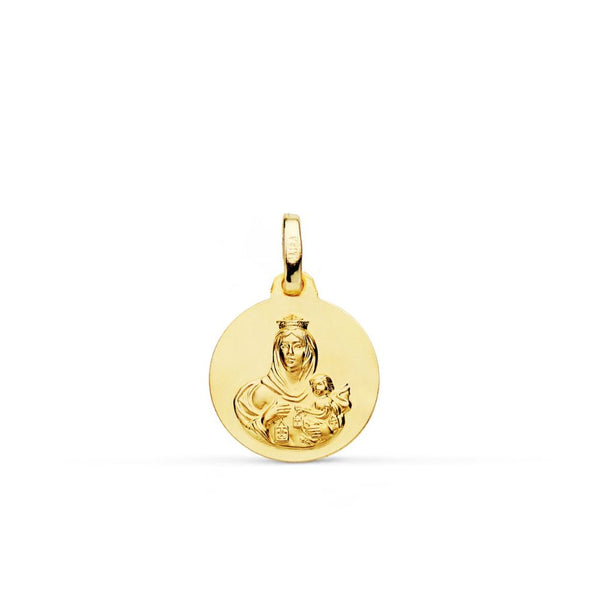 Medalla Oro Amarillo Escapulario ME12737