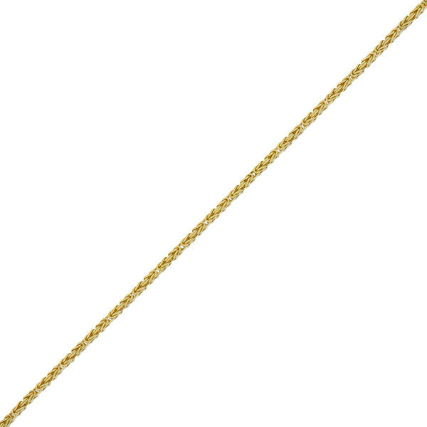 Collar de Oro Amarillo 14K Königskette 45cm | P00521511813450