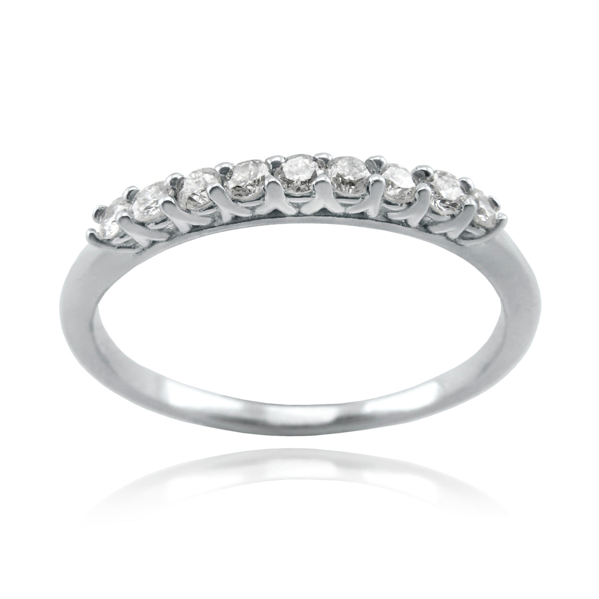 Anillo Oro Blanco y Brillantes AN-14727
