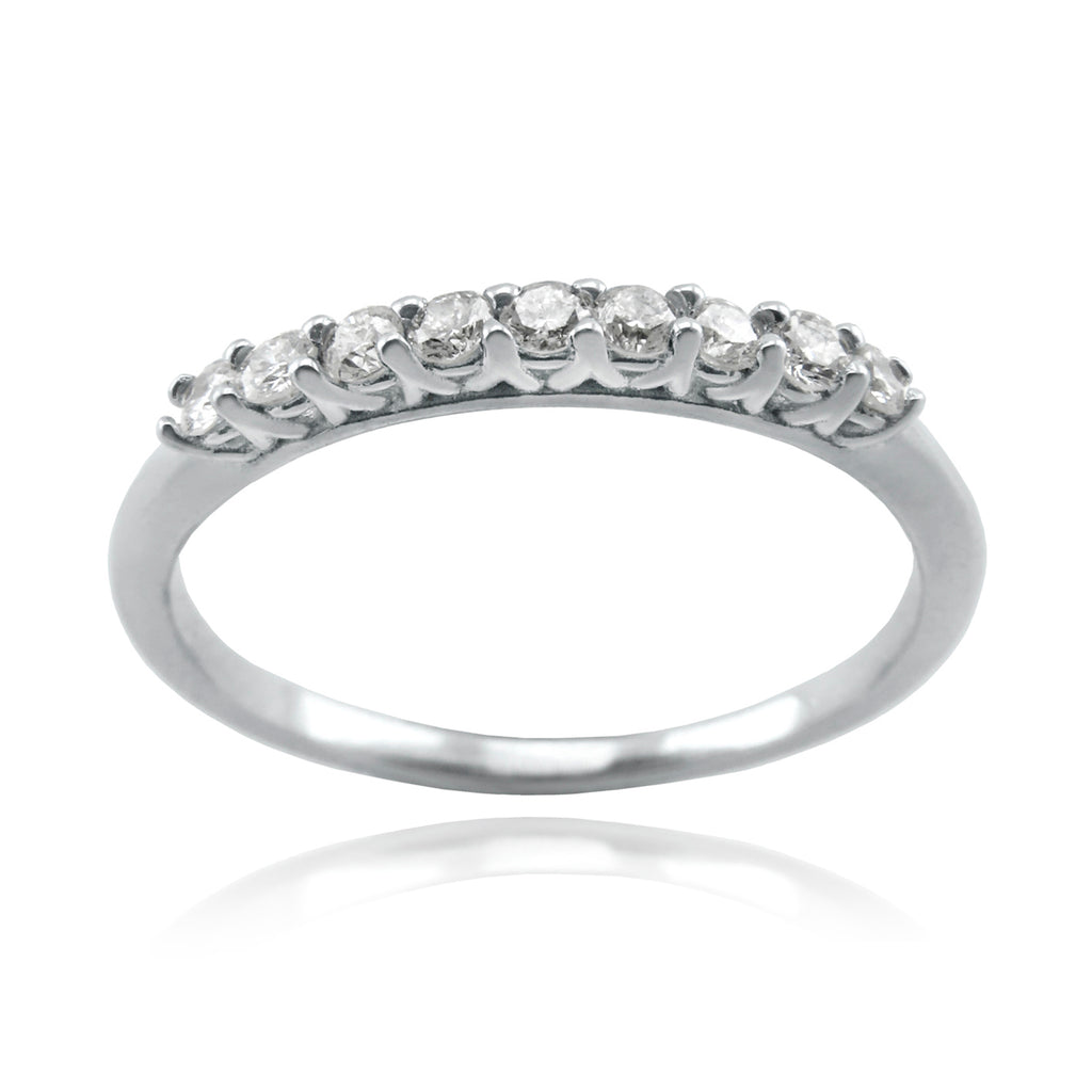 Anillo Oro Blanco y Brillantes AN-14727
