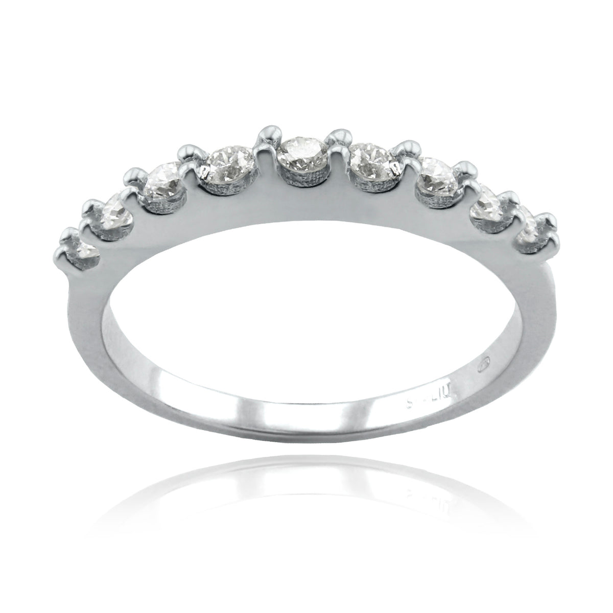 Anillo Oro Blanco y Brillantes AN-14729