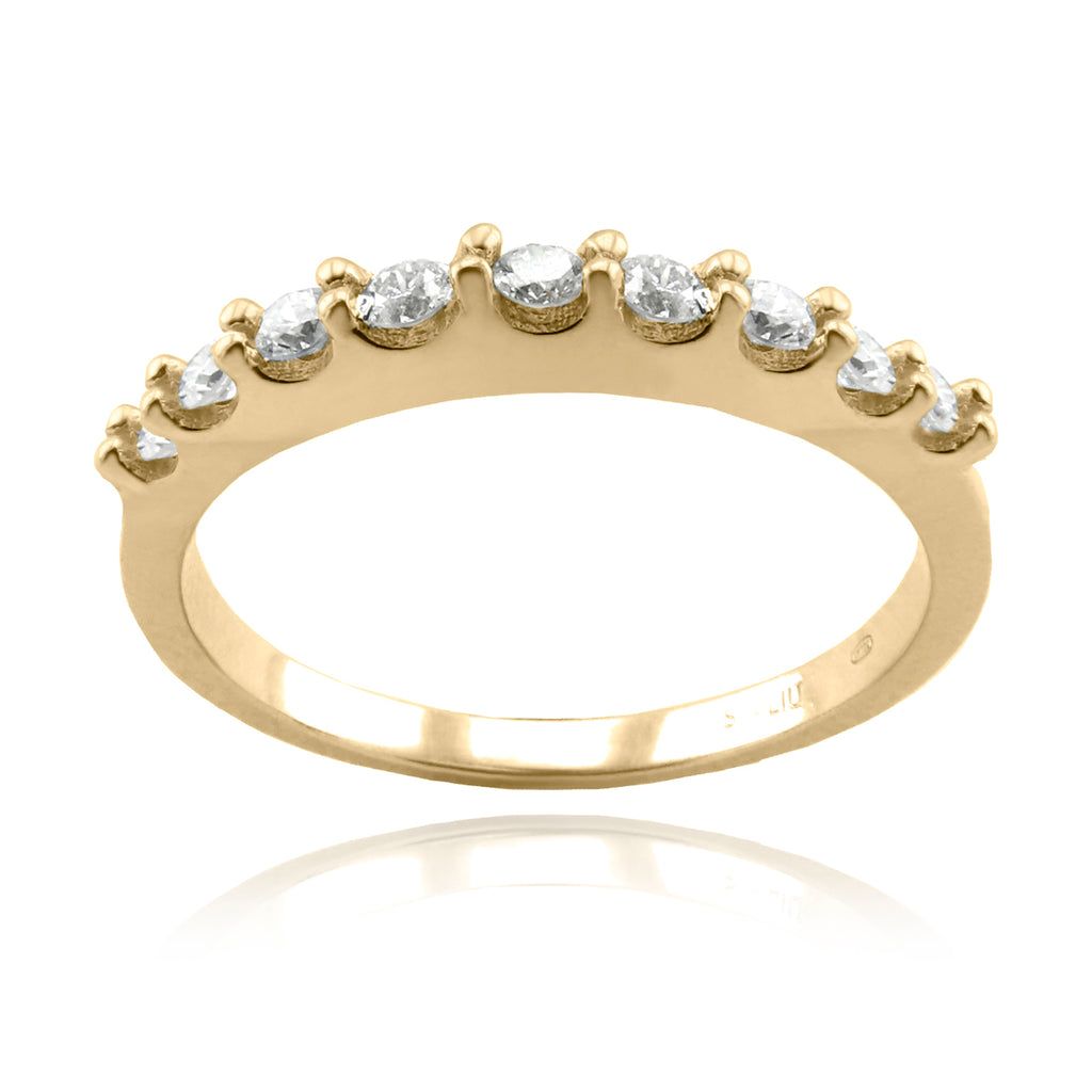 Anillo Oro Amarillo y Brillantes AN-14730