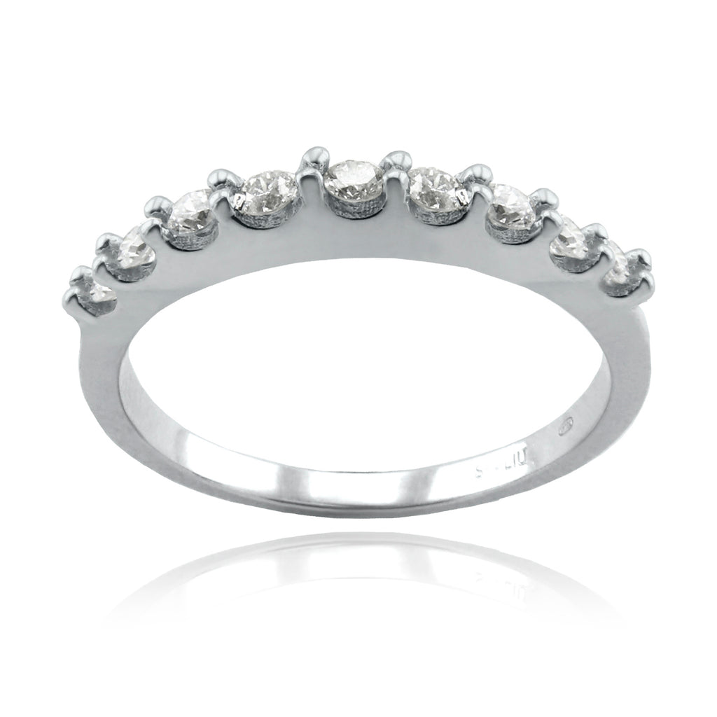 Anillo Oro Blanco y Brillantes AN-14729