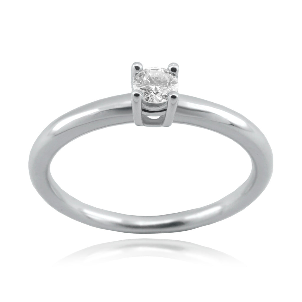 Anillo Oro Blanco y Brillantes AN-14731
