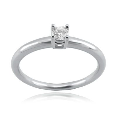 Anillo Oro Blanco y Brillantes AN-14731