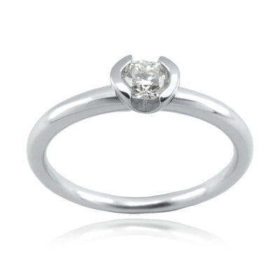 Anillo Oro Blanco y Brillantes AN-14734