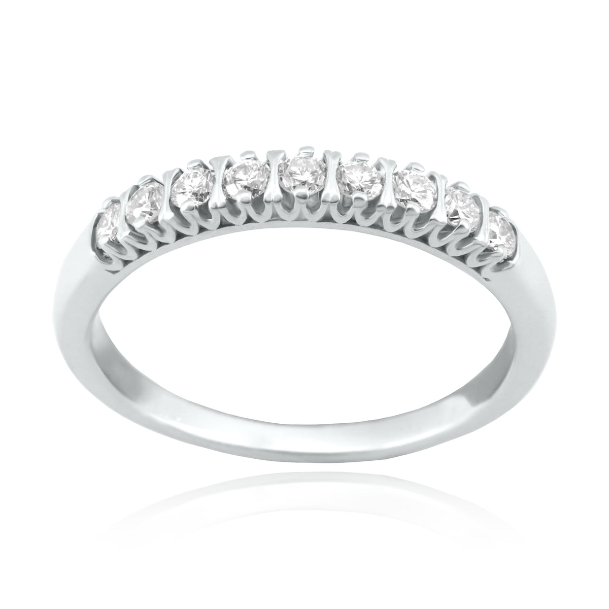 Anillo Oro Blanco y Brillantes AN-14738