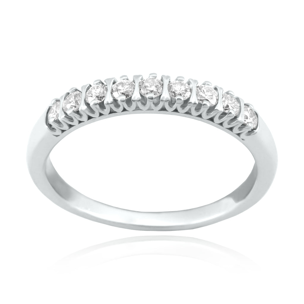 Anillo Oro Blanco y Brillantes AN-14738