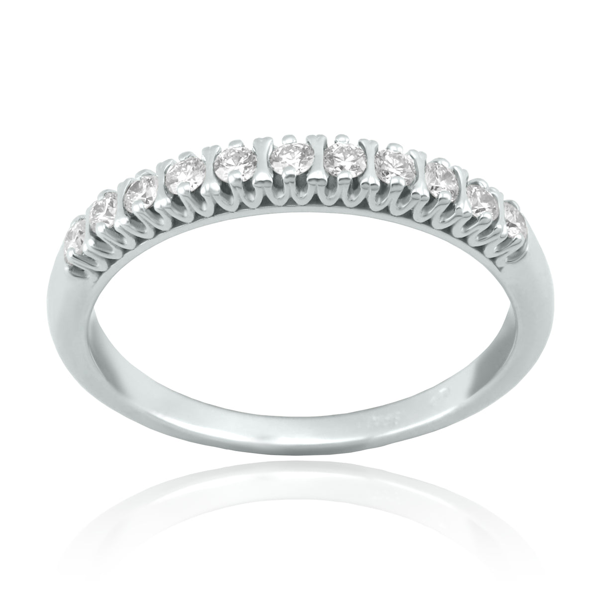 Anillo Oro Blanco y Brillantes AN-14742