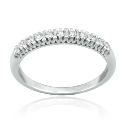 Anillo Oro Blanco y Brillantes AN-14742