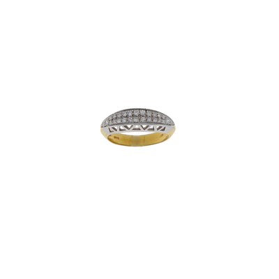 Anillo Oro Amarillo/Blanco con Diamantes, AN6716