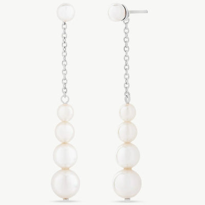 Aros MAJORICA Largos Cadena