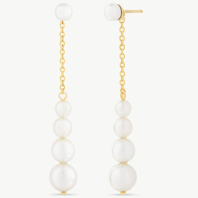 Aros MAJORICA Largos Cadena