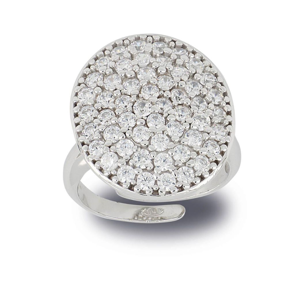 Anillo ARTLINEA Plata y Circones Pavé ZAN536