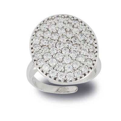 Anillo ARTLINEA Plata y Circones Pavé ZAN536