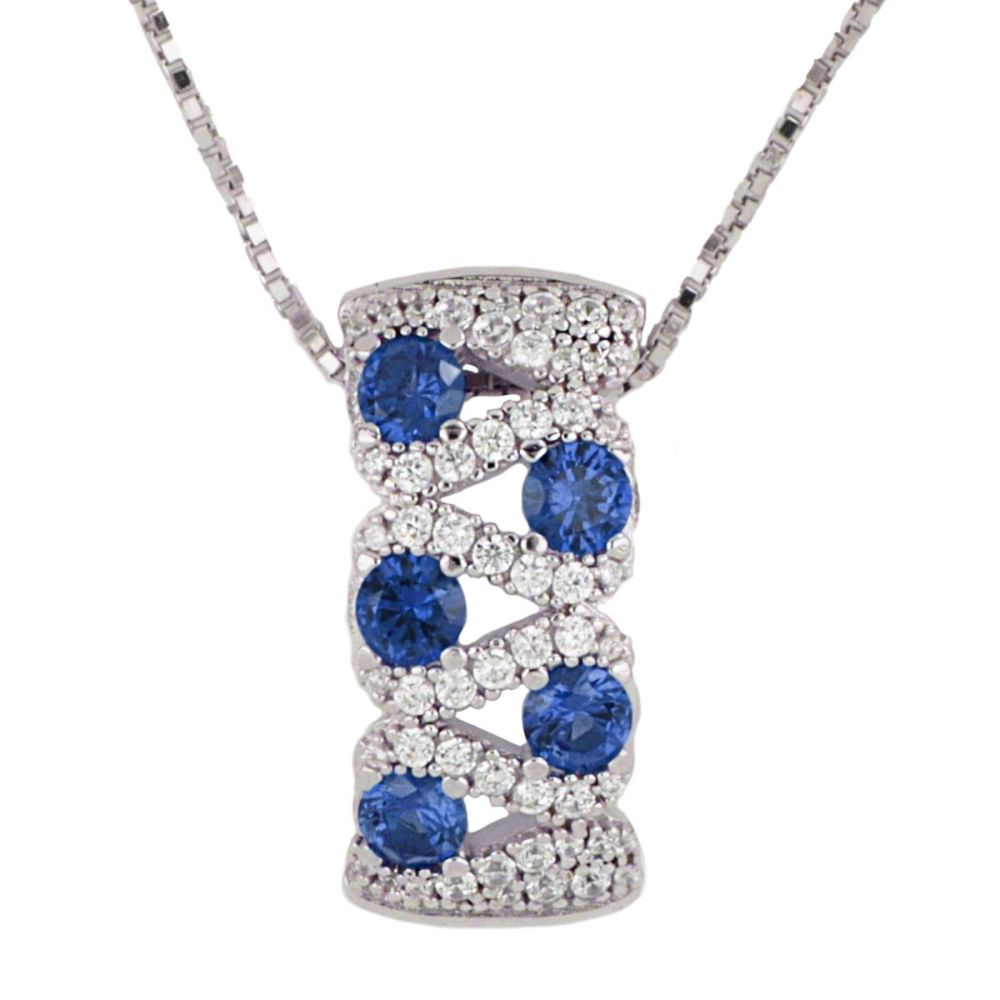 Collar ARTLINEA Plata y Circones Arabesque ZCL1471