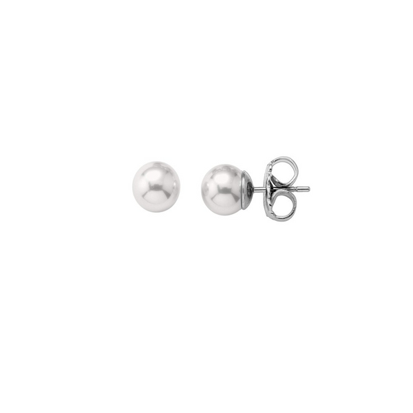 Aros Majorica Lyra Perla 6mm