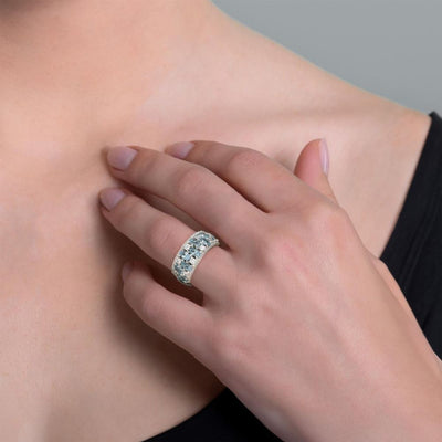 Anillo ARTLINEA Plata y Circones ZAN590AZ