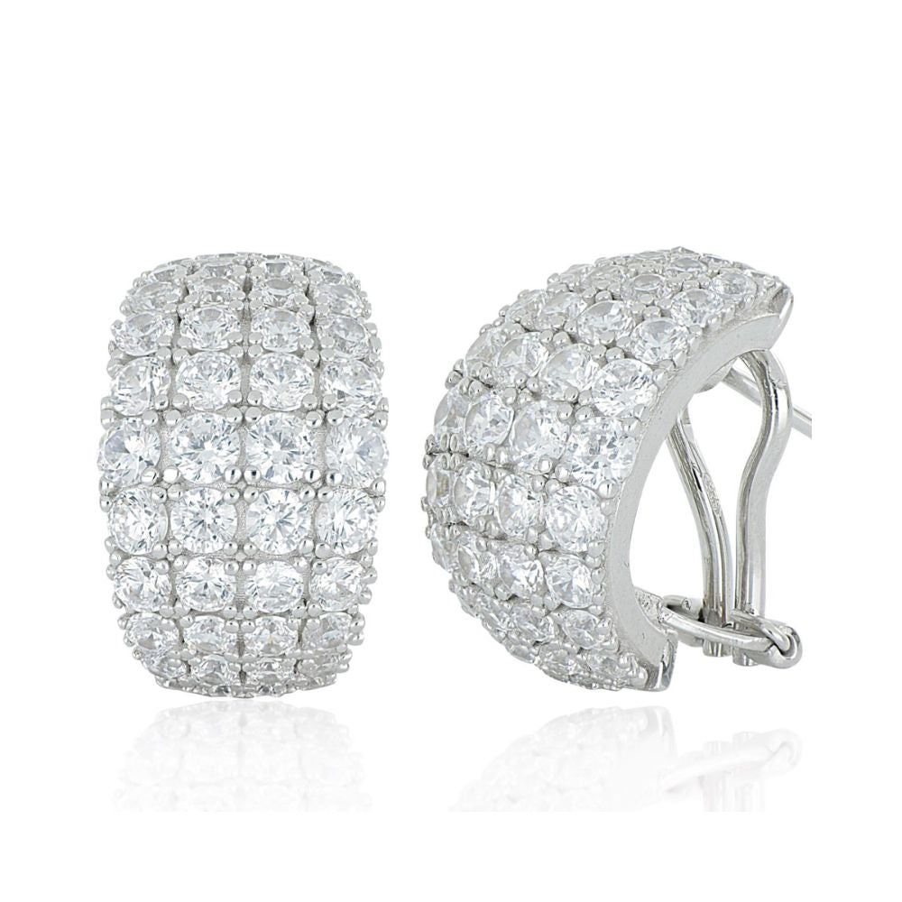 Aros ARTLINEA Plata y Circones Pavé ZOR105BI