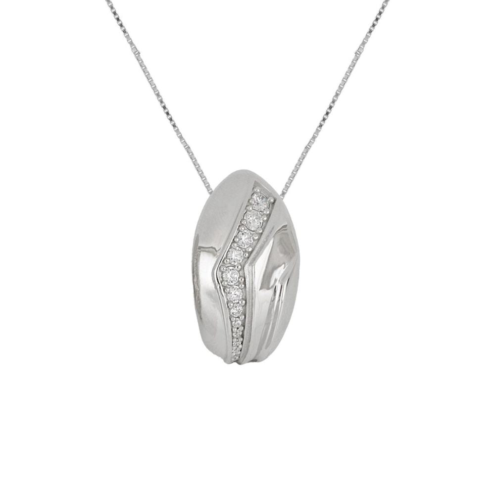 Collar ARTLINEA Plata y Circones Nuvola ZCL1474