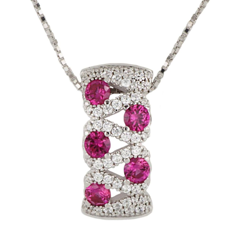 Collar ARTLINEA Plata y Circones Arabesque ZCL1471