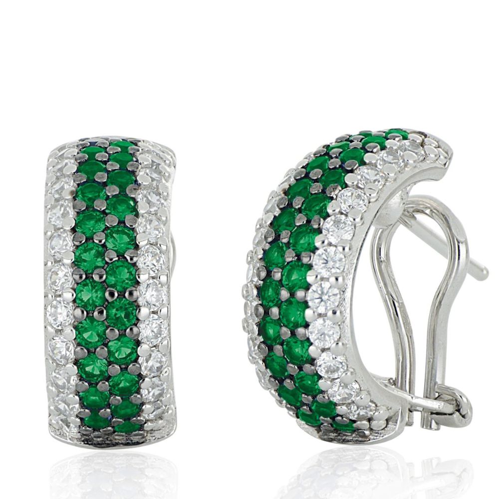 Aros ARTLINEA Plata y Circones Pavé ZOR099VE